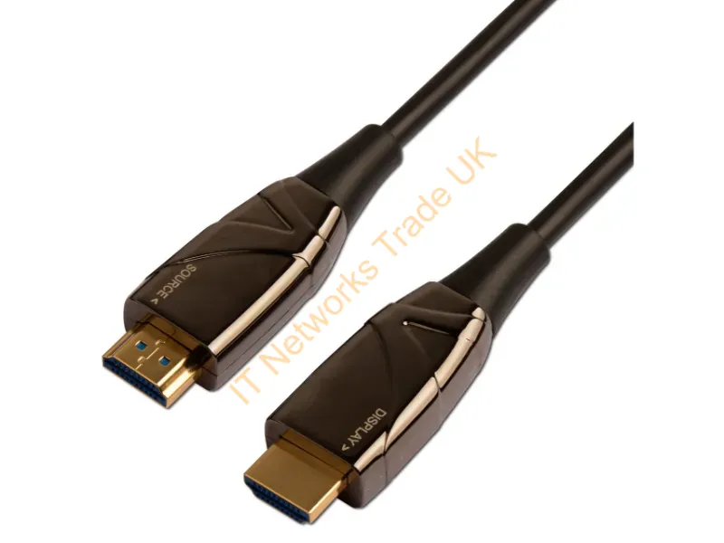 4XFIBERHDMI100M - 4Xem 4Xfiberhdmi100M Hdmi Cable 3937" (100 M) Hdmi Type A (Standard) Black