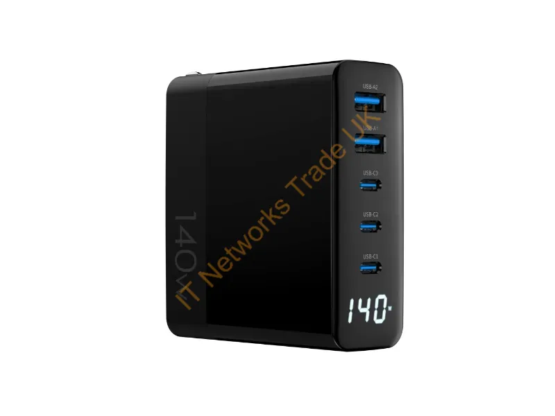 4XGAN016140WB - 4Xem 4Xgan016140Wb Mobile Device Charger Universal Black Ac Fast Charging Indoor