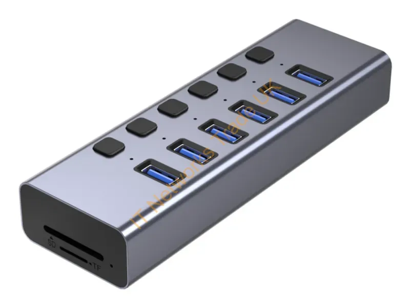 4XHS015 - 4Xem 4Xhs015 Interface Hub Usb 3.2 Gen 2(3.1 Gen 2) Type-B 5000 Mbit/S Gray