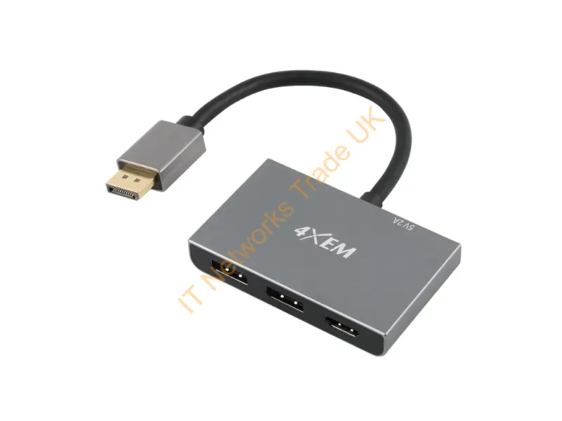 4XMST04 - 4Xem 4Xmst04 Laptop Dock/Port Replicator Gray