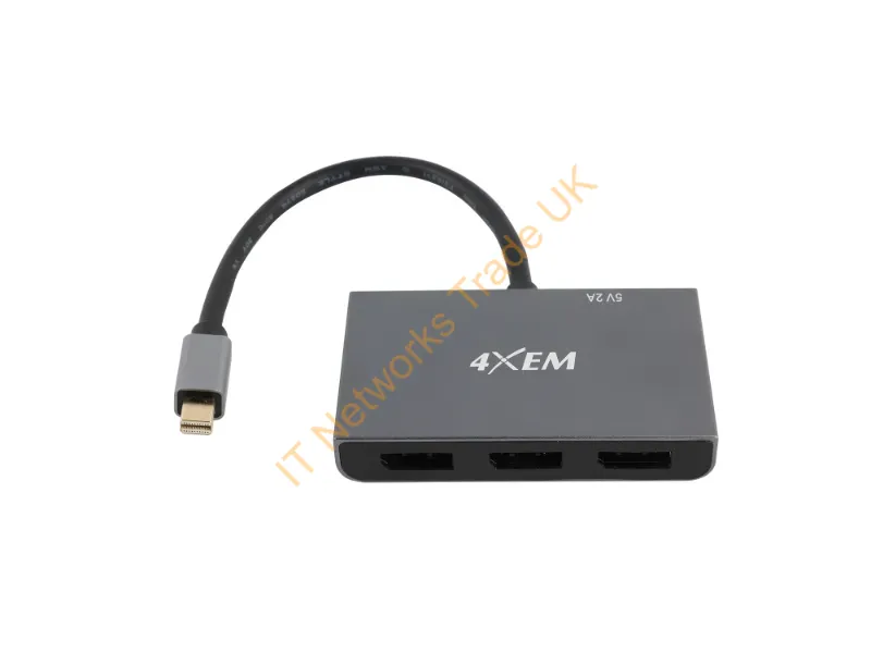4XMST06 - 4Xem 4Xmst06 Laptop Dock/Port Replicator Mini Displayport Gray