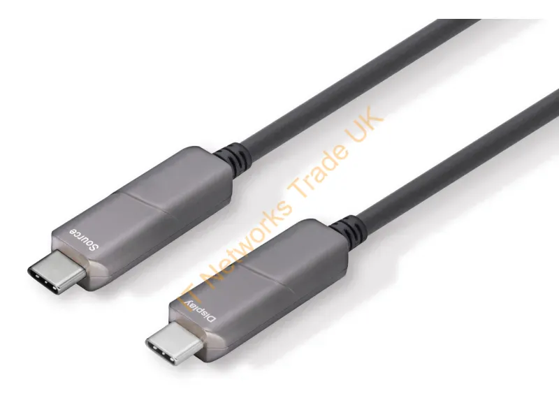 4XUSBCFIBER25M - 4Xem 4Xusbcfiber25M Usb Cable 984.3" (25 M) Usb C Black, Gray