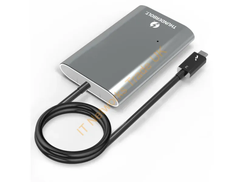 4XUTA21D - 4Xem 4Xuta21D Video Cable Adapter 17" (0.432 M) Thunderbolt 3 2 X Displayport Gray