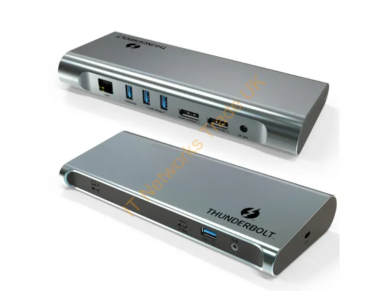 4XUTD23 - 4Xem 4Xutd23 Notebook Dock/Port Replicator Wired Thunderbolt 3 Black, Gray