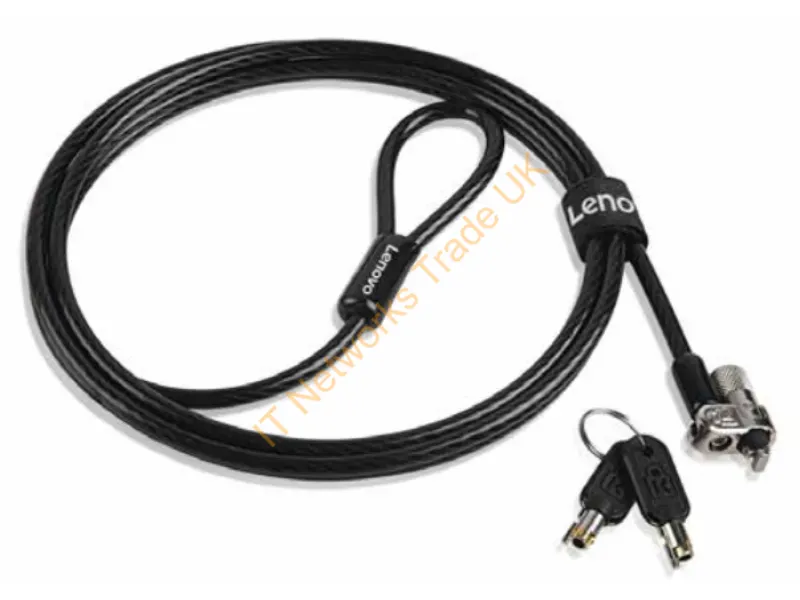 4Z10P40247 - Lenovo 4Z10P40247 Cable Lock Black 70.9" (1.8 M)