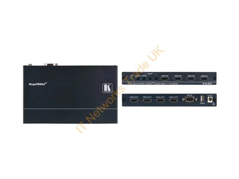 50-00076790 - Kramer Electronics Va-4X Av Transmitter Black