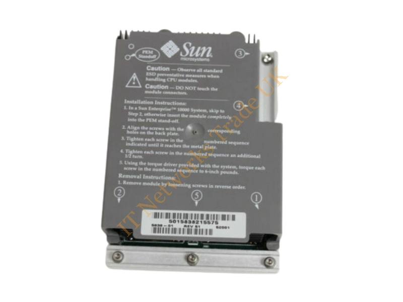501-5838 Sun 400MHz 8MB Cache UltraSPARC II CPU for E3x00 / E4x00 / E5x00 / E6x00 Retail Processor