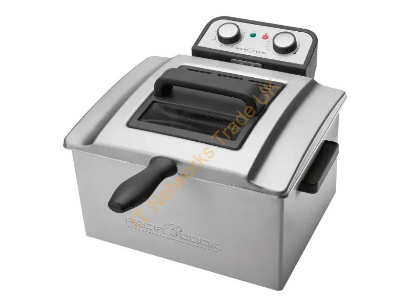 501038 - ProfiCook PC-FR 1038 Double 5 L Stand-alone 3000 W Deep fryer Silver