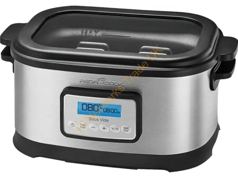 501112 - ProfiCook PC-SV 1112 8 L 520 W Black, Stainless steel