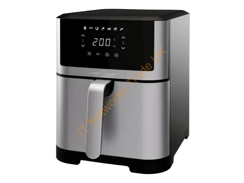 501269 - ProfiCook PC-FR 1269 H fryer Single 8 L Stand-alone 1800 W Hot air fryer Black, Stainless steel