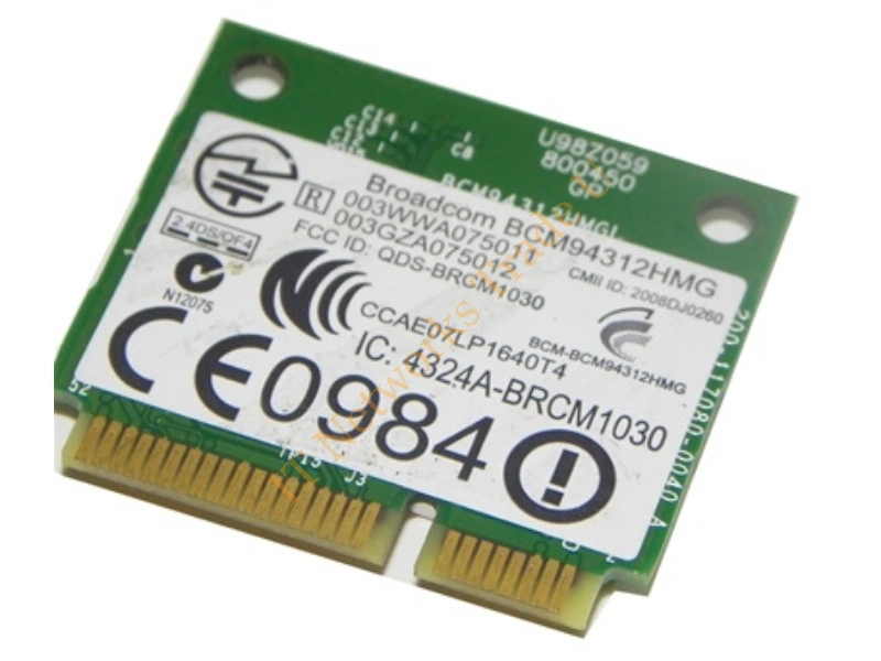 504593-004 HP Broadcom 4312 Mini PCI-Express 802.11b/g (Demi-2) WiFi Wireless Lan (WLAN) Network Adapter Wireless LAN Card