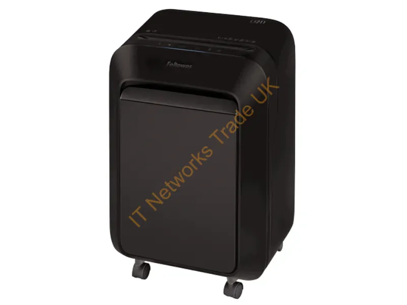 5050201 - Fellowes LX Series Powershred LX211 paper shredder Micro-cut shredding Black