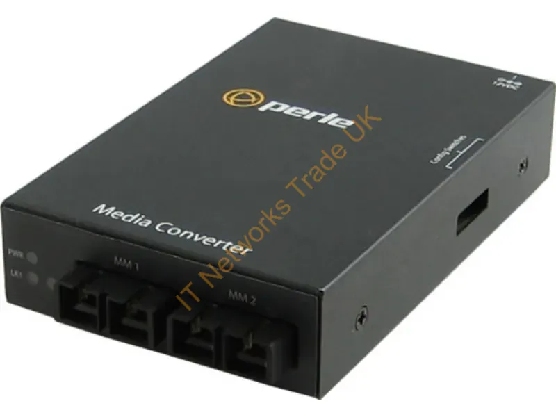 5060474 - Perle S-1000Mm-M2Sc2 Network Media Converter 1000 Mbit/S 1310 Nm Multi-Mode Black