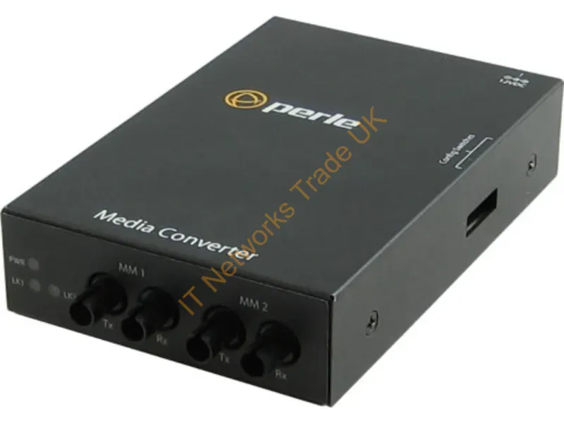 5060494 - Perle S-1000Mm-M2St2 Network Media Converter 1000 Mbit/S 1310 Nm Multi-Mode Black