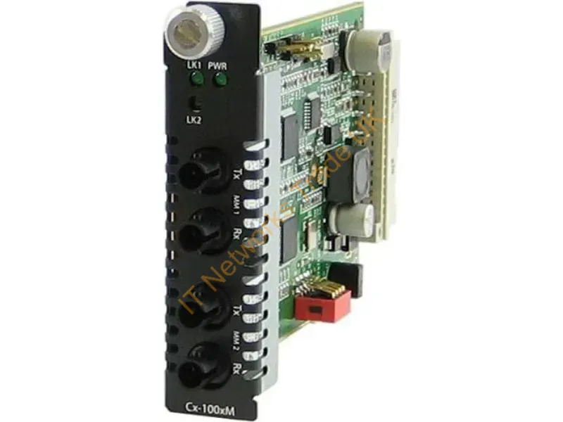 5061490 - Perle C-1000Mm-M2St2 Network Media Converter Internal 1000 Mbit/S Multi-Mode Green, Gray