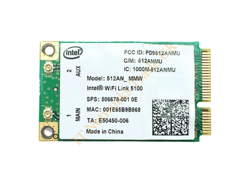 506680-001 HP PCI-Express Mini PCI 802.11a/b/g/n WiFi Link 5100 Wireless Lan (WLAN) Network Adapter for 2730P/2530P Laptop Wireless LAN Card
