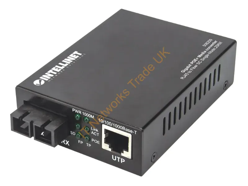 508209 - Intellinet 508209 Network Media Converter 1000 Mbit/S 1310 Nm Single-Mode Black