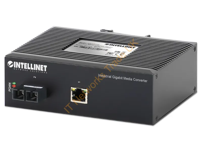 508346 - Intellinet 508346 Network Media Converter 1000 Mbit/S 1310 Nm Single-Mode Black
