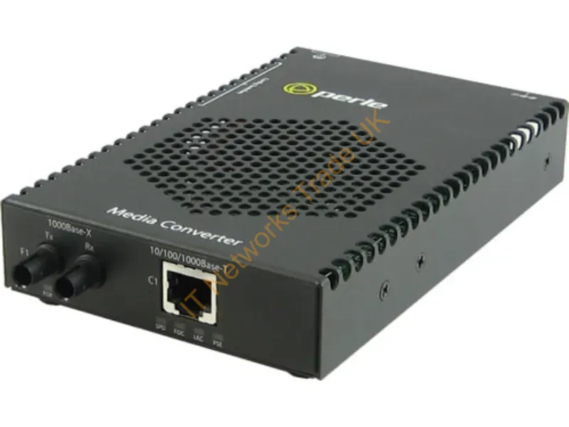 5090510 - Perle S-1110P-M2St05-Xt Network Media Converter 1000 Mbit/S 850 Nm Multi-Mode Black