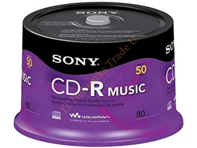 50CRM80RS Sony CD-R Media 700MB 120mm Standard 50 Pack Spindle