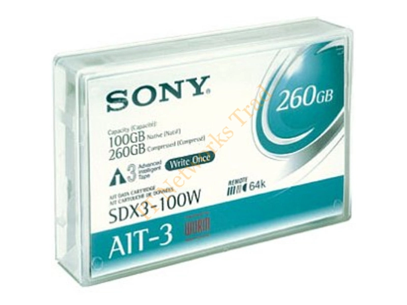 50SDX3100BBCA Sony AIT-3 Tape Cartridge AIT AIT-3 100GB (Native) / 260GB (Compressed) Tape Media Storage