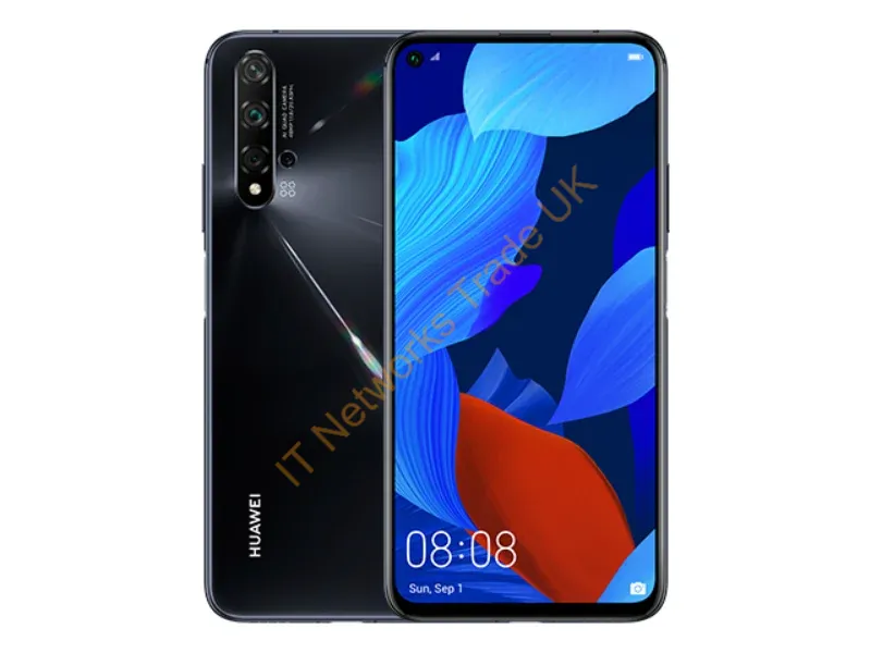 51094RCG - Huawei Nova 5T 15.9 cm (6.26") Dual SIM Android 9.0 4G USB Type-C 6 GB 128 GB 3750 mAh Black