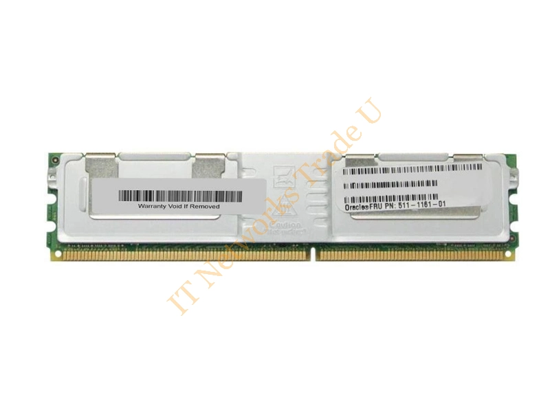 511-1161-01 Sun 2GB DDR2-667MHz PC2-5300 ECC Fully Buffered CL5 240-Pin DIMM Memory Module Server Memory