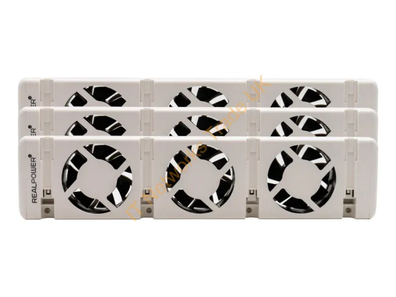 511292 - RealPower HL-3 Indoor White Fan electric space heater