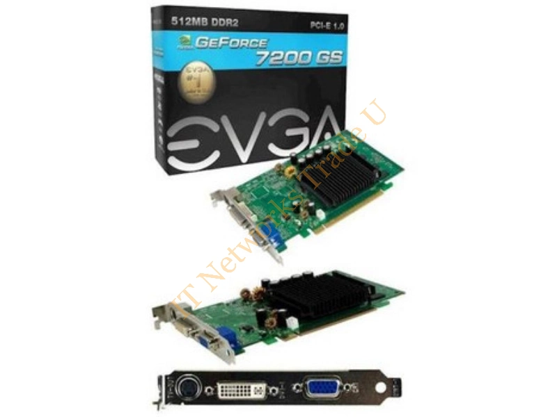 512-P2-N409-B1 EVGA -GeForce 7200 GS 512MB 64-Bit DDR2 PCI Express x16 DVI-I/ VGA Video Graphics Card