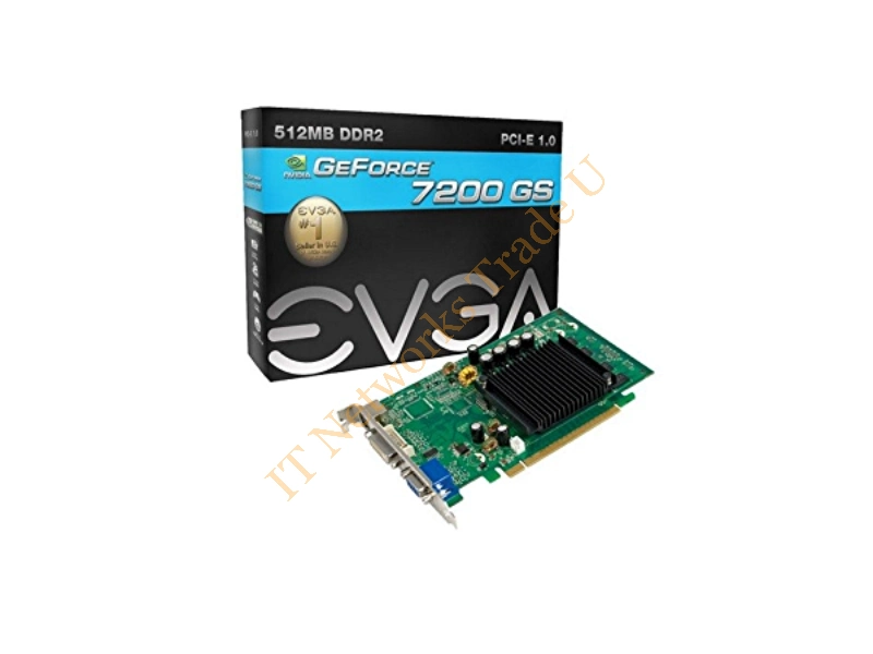 512-P2-N409-TR EVGA -GeForce 7200 GS 512MB 64-Bit DDR2 PCI Express x16 DVI-I/ VGA Video Graphics Card