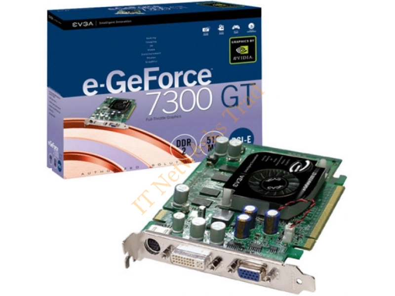512-P2-N447-K1 EVGA -GeForce 7300 GT 512MB GDDR2 128-Bit SLI Support PCI Express x16 Video Graphics Card
