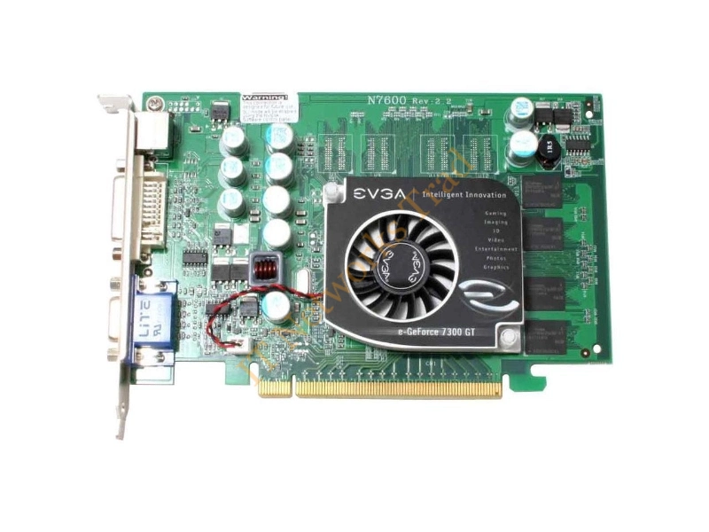 512-P2-N447-TX EVGA -GeForce 7300 GT 512MB GDDR2 128-Bit SLI Support PCI Express x16 Video Graphics Card