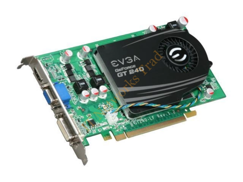 512-P3-1240-B1 EVGA -GeForce GT 240 512MB 128-Bit GDDR5 DVI/ HDMI PCI Express 2.0 x 16 Video Graphics Card