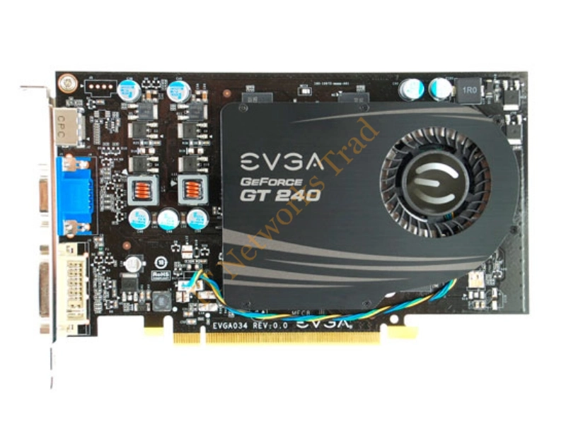512-P3-1242-K1 EVGA -GeForce GT 240 SuperClocked 512MB 128-Bit GDDR5 PCI Express 2.0 x16 DVI/ HDMI VGA Video Graphics Card