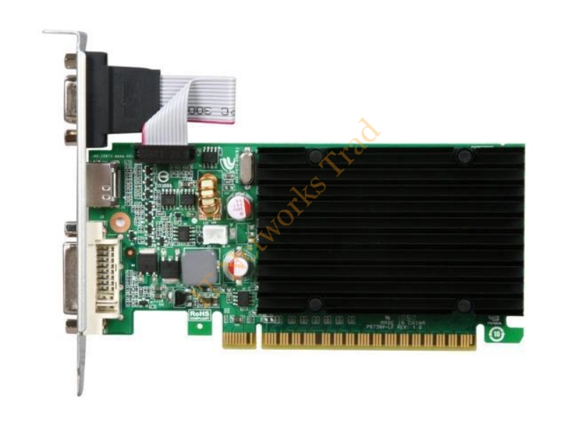 512-P3-1300-TR EVGA -GeForce 8400 GS 512MB DDR3 32-Bit HDCP Ready PCI Express 2.0 x16 Low Profile Video Graphics Card