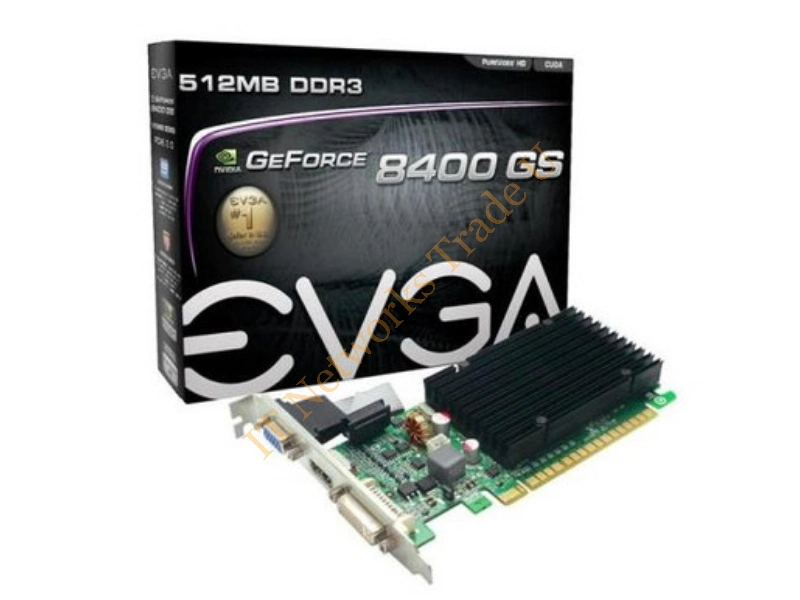 512-P3-1301-K1 EVGA -e-GeForce 8400 GS 512MB DDR3 32-Bit PCI Express 2.0 x16 DVI-I/ HDMI/ VGA Video Graphics Card