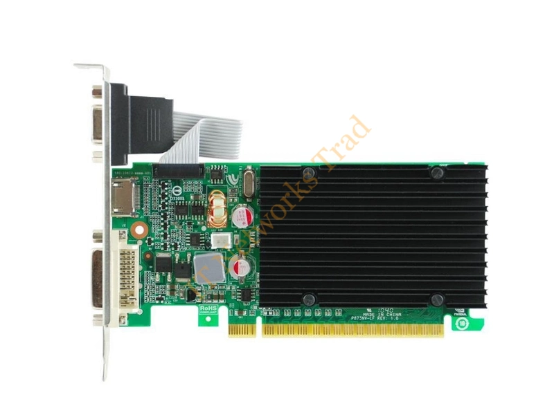 512-P3-1310-AR EVGA -GeForce 210 512MB 64-Bit DDR3 PCI Express 2.0 x16 Dual Link DVI-I/ HDMI/ VGA/ HDCP Ready Video Graphics Card