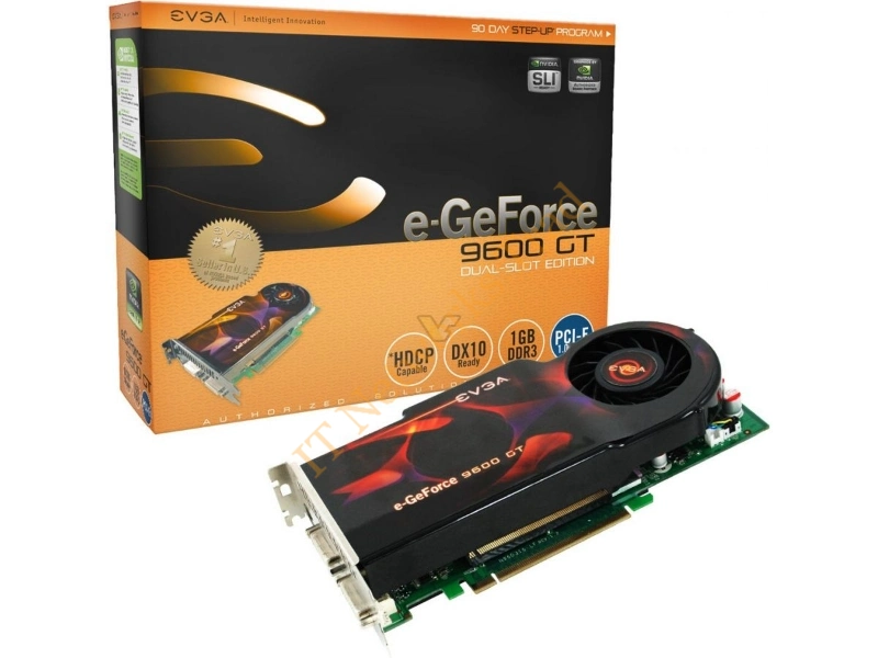 512-P3-N865-B1 EVGA -GeForce 9600 GT 512MB 256-Bit GDDR3 PCI Express 2.0 x16 HDCP Ready SLI Supported Video Graphics Card