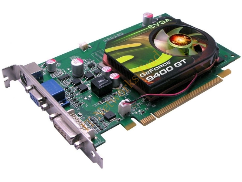 512-P3-N940-S1 EVGA -GeForce 9400 GT 512MB DDR2 64-Bit PCI Express 2.0 x16 D-Sub/ DVI/ HDTV/ S-Video Out Video Graphics Card