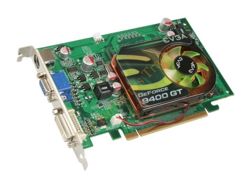 512-P3-N944-B1 EVGA -GeForce 9400 GT 512MB 128-Bit DDR2 PCI Express 2.0 x16 HDCP Ready/ SLI Support Video Graphics Card