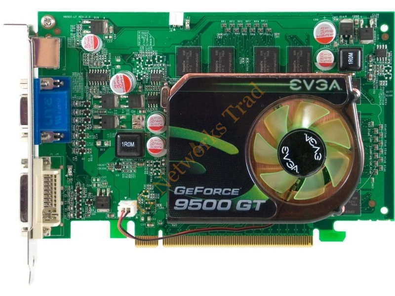 512-P3-N954-RX EVGA -GeForce 9500 GT 512MB DDR2 128-Bit HDCP Ready SLI Support PCI Express 2.0 x16 Video Graphics Card