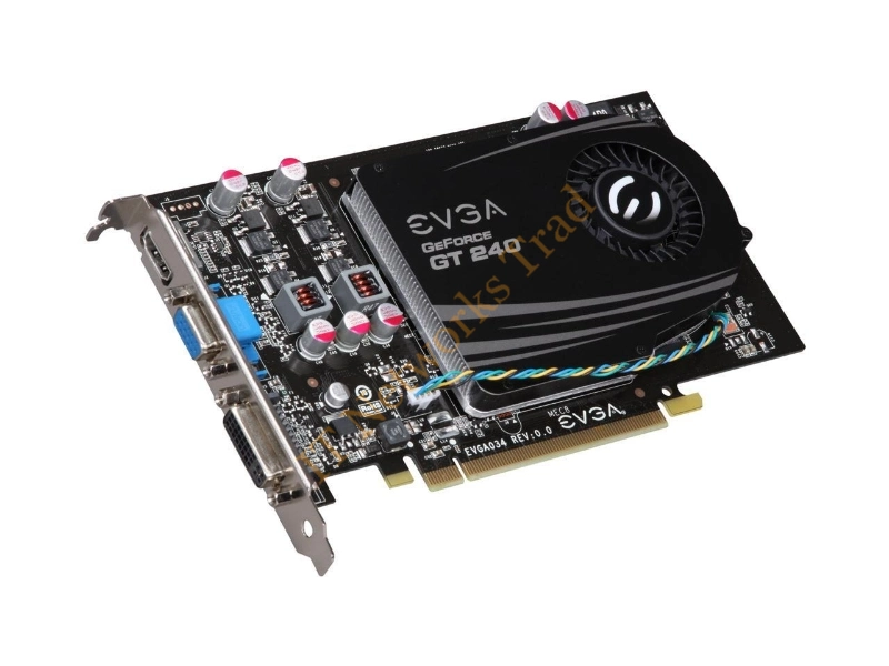 512P31240LR EVGA -GeForce GT 240 512MB 128-Bit DDR5 PCI Express 2.0 x16 DVI/ HDMI/ D-Sub Video Graphics Card