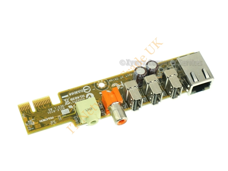 517299-001 HP USB / RJ45 Audio Rear I/O Module for TouchSmart 300 Desktop Series Desktop System Accessory