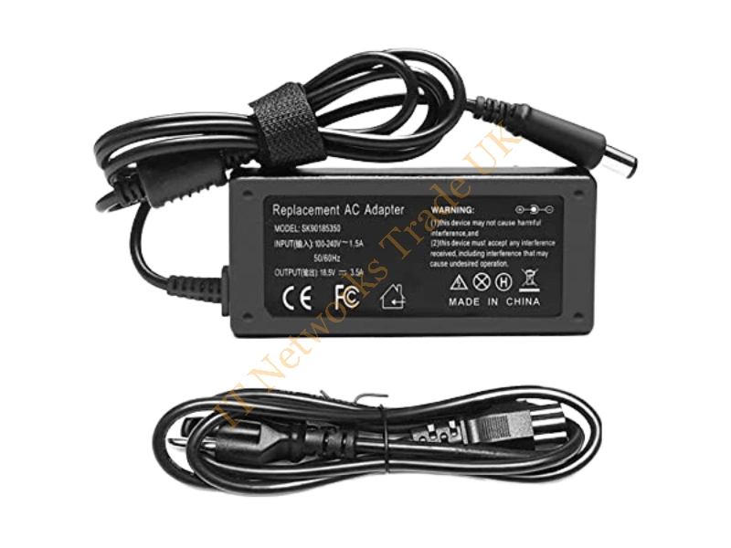 519329-002 HP 65-Watts 100-240V AC 1.7A Adapter for Pavilion DV4 / DV5 Series Power Adapter