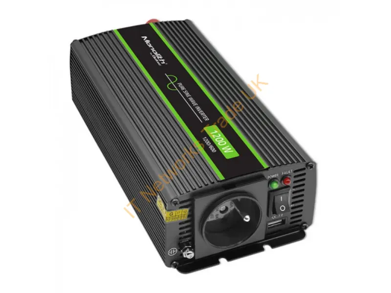 51933 - Qoltec Monolith power adapter/inverter Auto 1200 W Black
