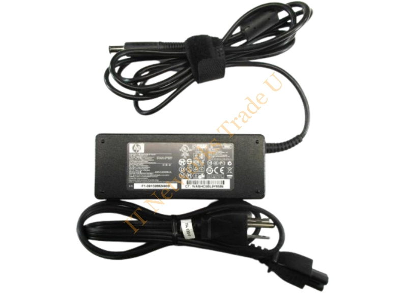 519330-002 HP 90-Watts 100-240VAC 50-60Hz 1.5A 19VDC Smart Pin Slim AC Power Adapter for NC6000/NC8400/NX8400 Series Notebooks