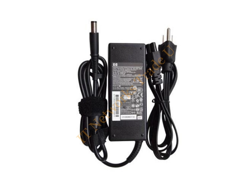 519330-004 HP 90-Watts 100-240VAC 50-60Hz 1.5A 19VDC Smart Pin Slim AC Power Adapter for NC6000/NC8400/NX8400 Series Notebooks