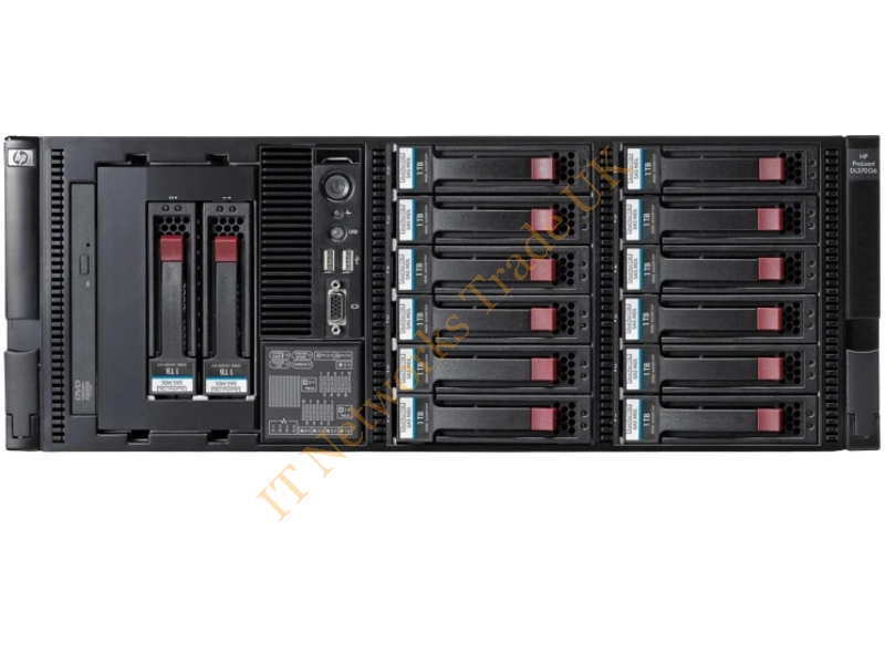 519577-005 HP ProLiant DL370 G6 2x Qc Xeon E5540 2.53 GHz 8GB DDR3 SDRAM SAS/SATA DVD-ROM 4x Gigabit Ethernet 4u Rackmountable Server Server System