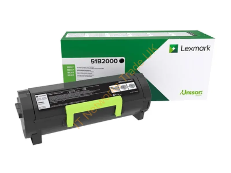 51B2000 - Lexmark 51B2000 Toner-kit return program, 2.5K pages ISO/IEC 19752 for Lexmark MS 317/417/517