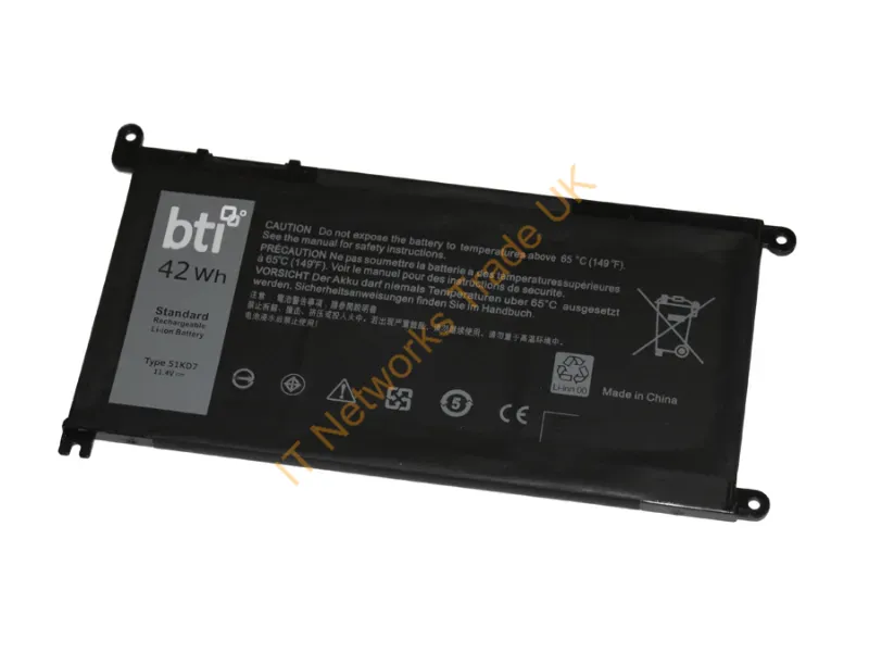 51KD7-BTI - Bti 51Kd7- Industrial Rechargeable Battery Lithium Polymer (Lipo) 3684 Mah 11.4 V